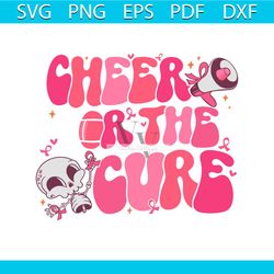 cheer for the cure football breast cancer svg download