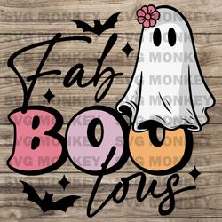 Fab Boo Lous png Sublimation, Retro Pink Halloween png, Cute Ghost Halloween Design, purple, violet SVG EPS DXF PNG