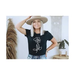 wild flower svg png | botanical svg | one line flower svg | cute flower svg | floral shirt svg | gardening svg | wildflo