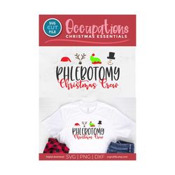 christmas phlebotomist svg, phlebotomist christmas crew svg, holiday phlebotomy, svg dxf png, xmas, phlebotomist svg, su