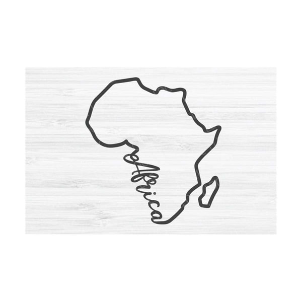 Africa outline PNG | Africa Cursive Image | Africa design | | Inspire ...