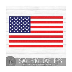 american flag - 4th of july, fourth of july - instant digital download - svg, png, dxf, and eps files included!