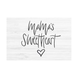 mama's sweetheart svg | mom svg | motherhood svg | mommy svg | heart svg | parenting svg | script svg | hand lettered sv
