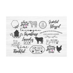 farmhouse bundle svg | farmhouse svg | farmhouse sign svg | farmhouse sign bundle | farmhouse sign svg | chicken, cow, b