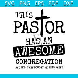 this pastor has an awesome congregation svg file for cricut