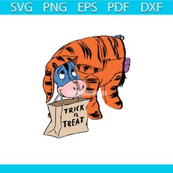 disney halloween eeyore trick or treat svg file for cricut