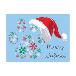 merry woofmas png jpg, christmas paw print png, dog mother christmas png, christmas dog png, christmas dog sublimation,