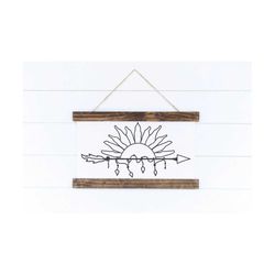 sunshine and arrow svg | feather svg | boho feather svg | arrow svg | boho svg | tribal feather svg | tribal svg | sunfl