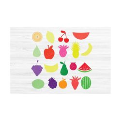 fruit svg bundle, food svg bundle, orange svg, apple svg, pineapple svg, watermelon svg, lemon svg, grapes svg, strawber