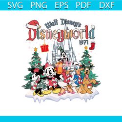 walt disney disneyworld christmas mickey and friend png