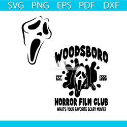 scream ghost woodsboro horror film club svg download