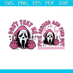 scream ghost fuck around and find out svg graphic file