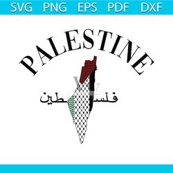 palestine map svg stand with palestine svg file for cricut