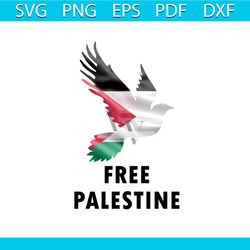 free palestine flag peace bird png sublimation download