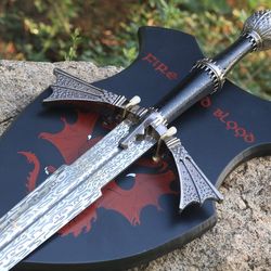 dark sister daemon targaryen sword metal, sword of daemon replica sword,game of thrones cosplay, gift for groomsmen,best