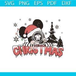 mickey mouse santa disney christmas svg file for cricut