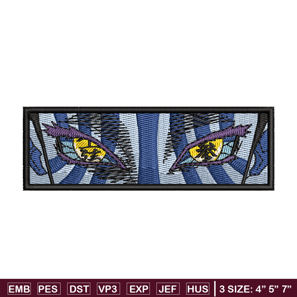 Akaza eyes embroidery design, Demon slayer embroidery, Anime design, Embroidery shirt, Embroidery file, Digital download.jpg