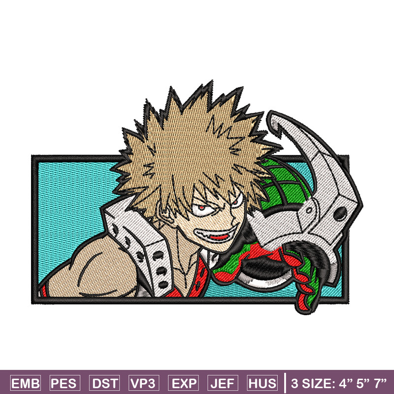 Bakugou embroidery design, My Hero Academia embroidery, Logo design, anime design, anime shirt, Digital download.jpg