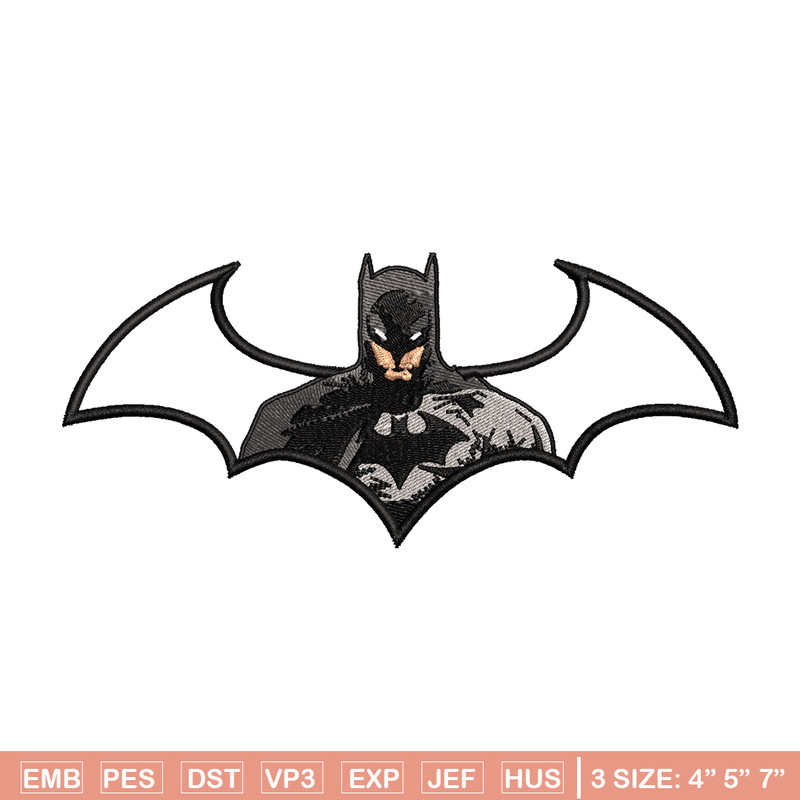 Batman logo embroidery design, Batman logo embroidery, embroidery file, movie design, movie shirt, Digital download.jpg