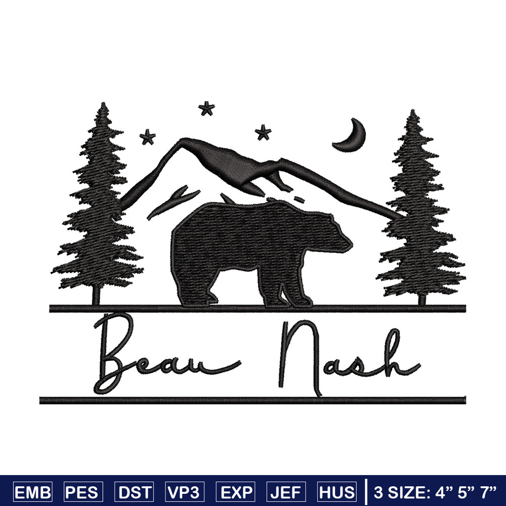 Beau nask embroidery design, Logo embroidery, Embroidery file, Embroidery shirt, Emb design, Digital download.jpg