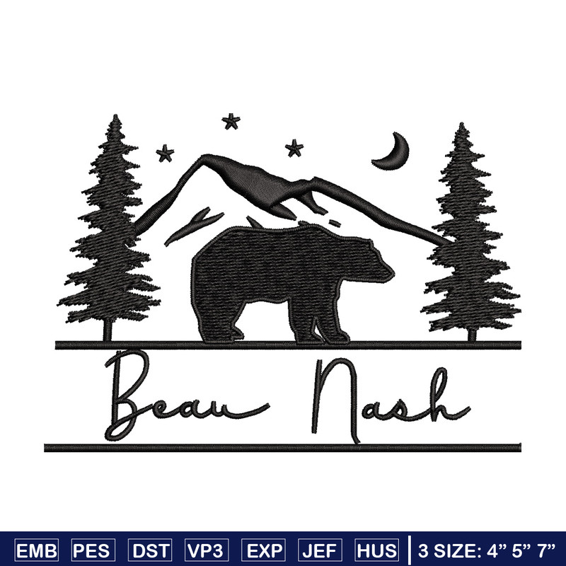 Beau nask embroidery design, Logo embroidery, Embroidery file, Embroidery shirt, Emb design, Digital download.jpg