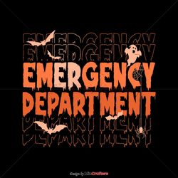 Vintage Emergency Department Halloween SVG Digital File