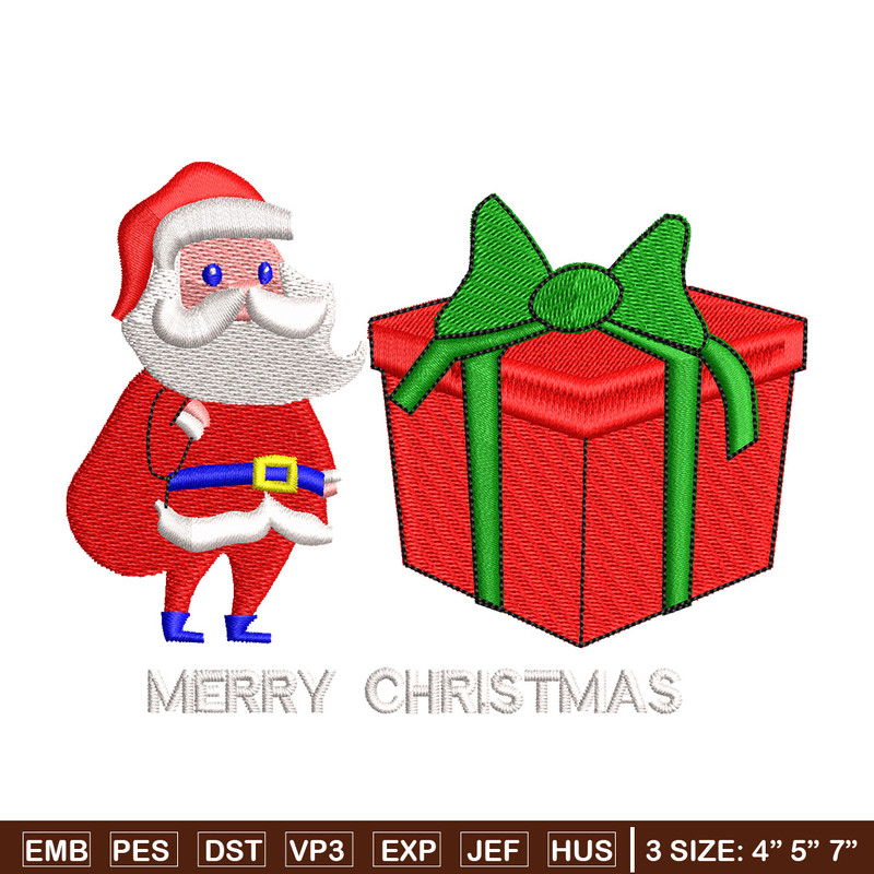 Big gift chrismas embroidery design, Chrismas embroidery, Embroidery file, Embroidery shirt, Emb design,Digital download.jpg