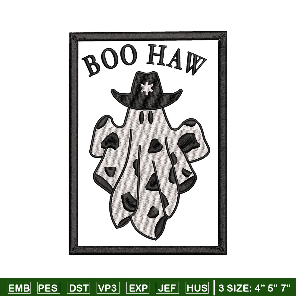 Boo haw embroidery design, Boo halloween embroidery, Embroidery file, Embroidery shirt, Emb design, Digital download.jpg