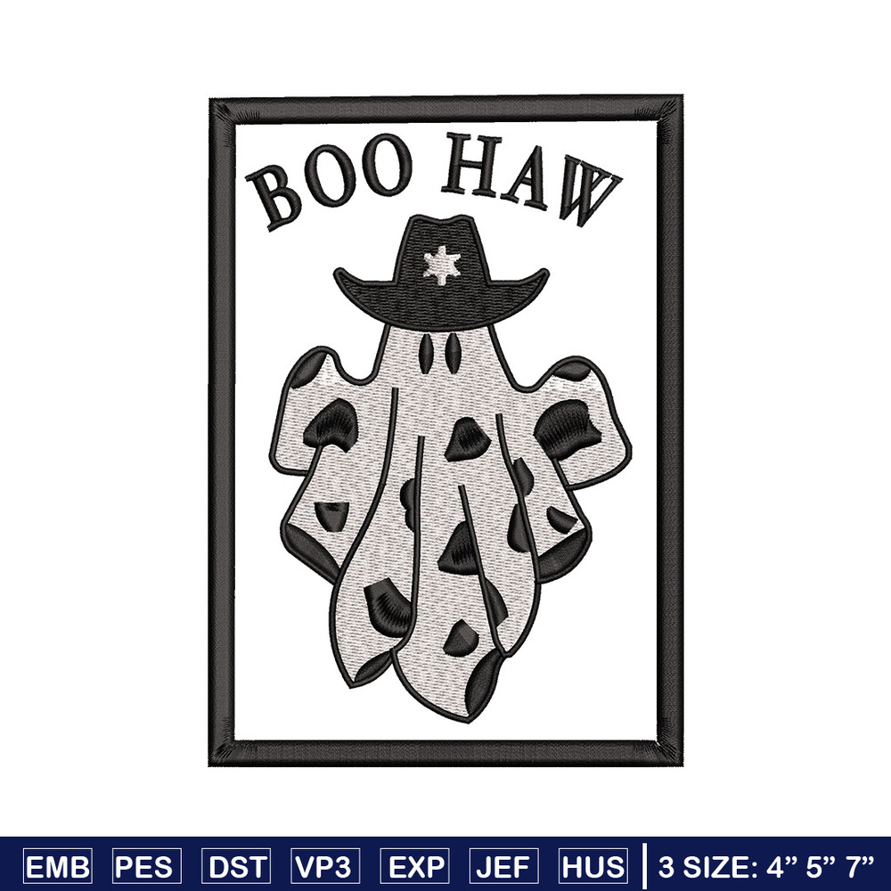 Boo haw embroidery design, Boo halloween embroidery, Embroidery file, Embroidery shirt, Emb design, Digital download.jpg