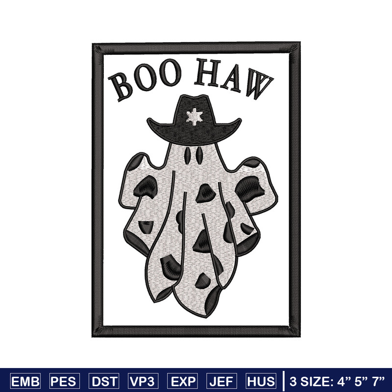 Boo haw embroidery design, Boo halloween embroidery, Embroidery file, Embroidery shirt, Emb design, Digital download.jpg