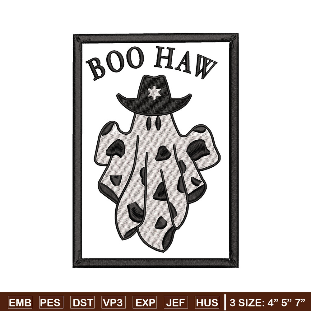 Boo haw embroidery design, Boo halloween embroidery, Embroidery file, Embroidery shirt, Emb design, Digital download.jpg