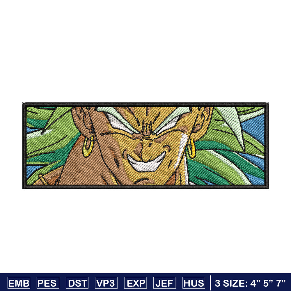 Broly box embroidery design, Dragonball embroidery, Anime design, Embroidery shirt, Embroidery file, Digital download.jpg