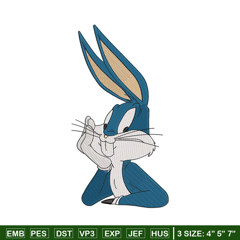 Bunny cartoon embroidery design, Cartoon embroidery, Embroidery file, Embroidery shirt, Emb design, Digital download.jpg