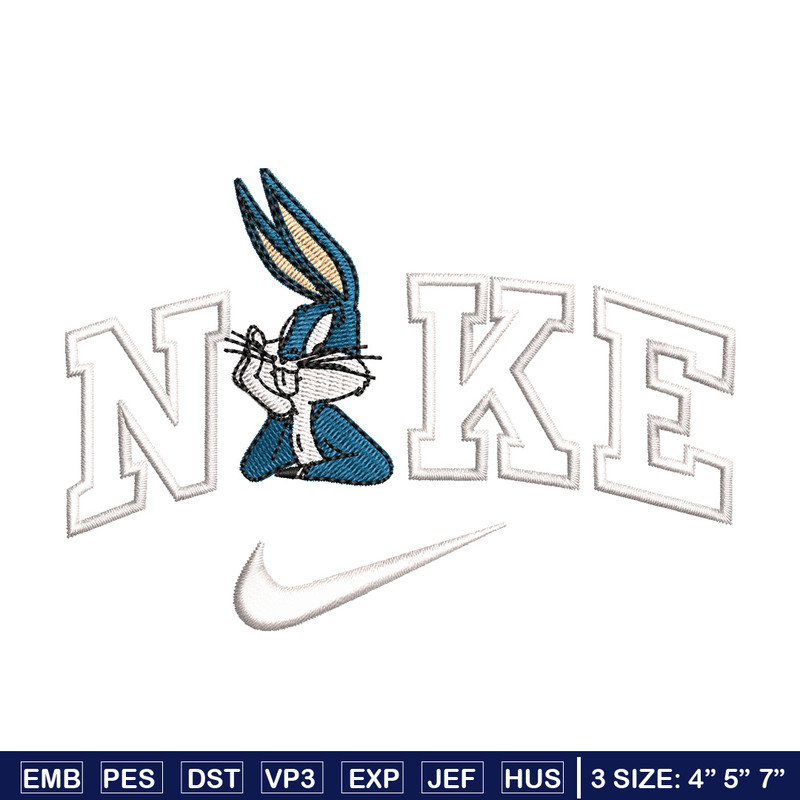 Bunny nike embroidery design, Cartoon embroidery, Embroidery file, Embroidery shirt, Emb design, Digital download.jpg