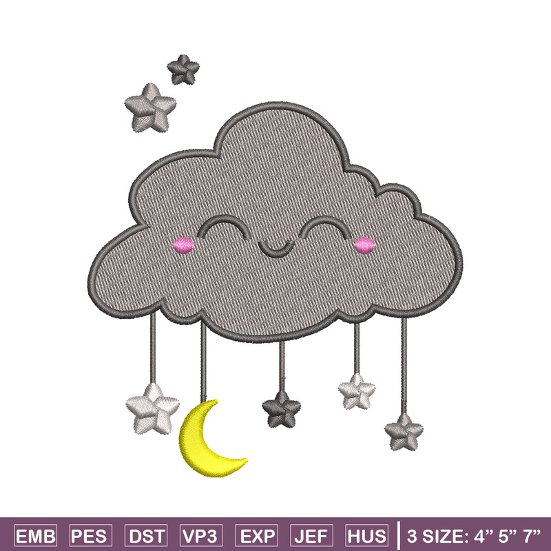 Clouds cute logo embroidery design, logo embroidery, logo design, Embroidery shirt, logo shirt, Instant download.jpg