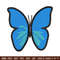 Butterfly blue embroidery design, Butterfly embroidery, Embroidery file, Embroidery shirt, Emb design, Digital download.jpg