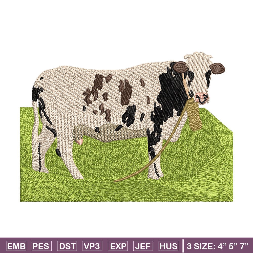 Dairy cow embroidery design, Dairy cow embroidery, logo design, Embroidery shirt, logo shirt, Instant download.jpg