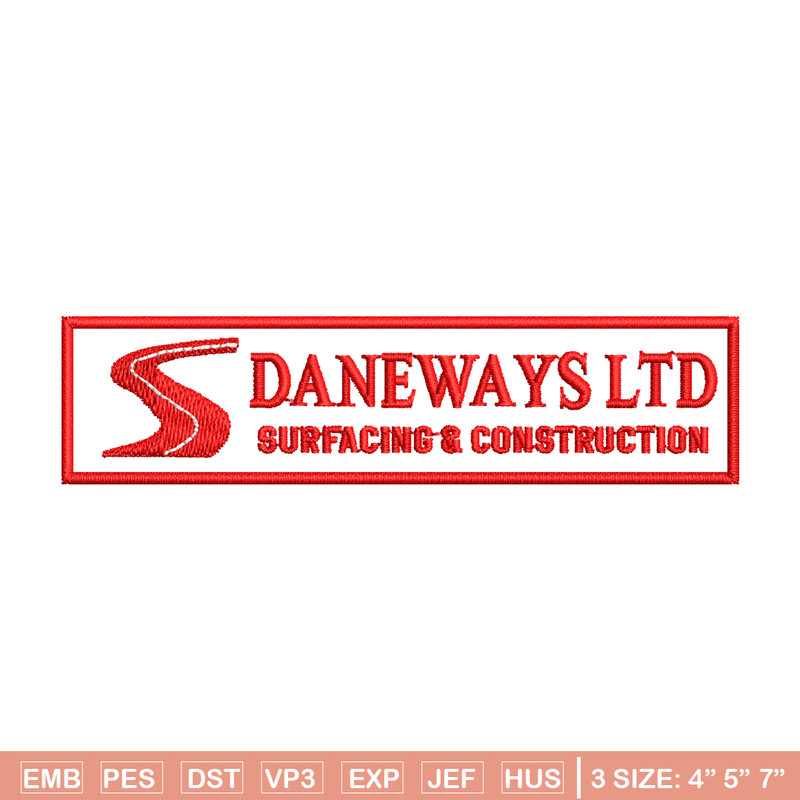 Daneways logo embroidery design, Daneways logo embroidery, logo design, Embroidery shirt, logo shirt, Instant download.jpg