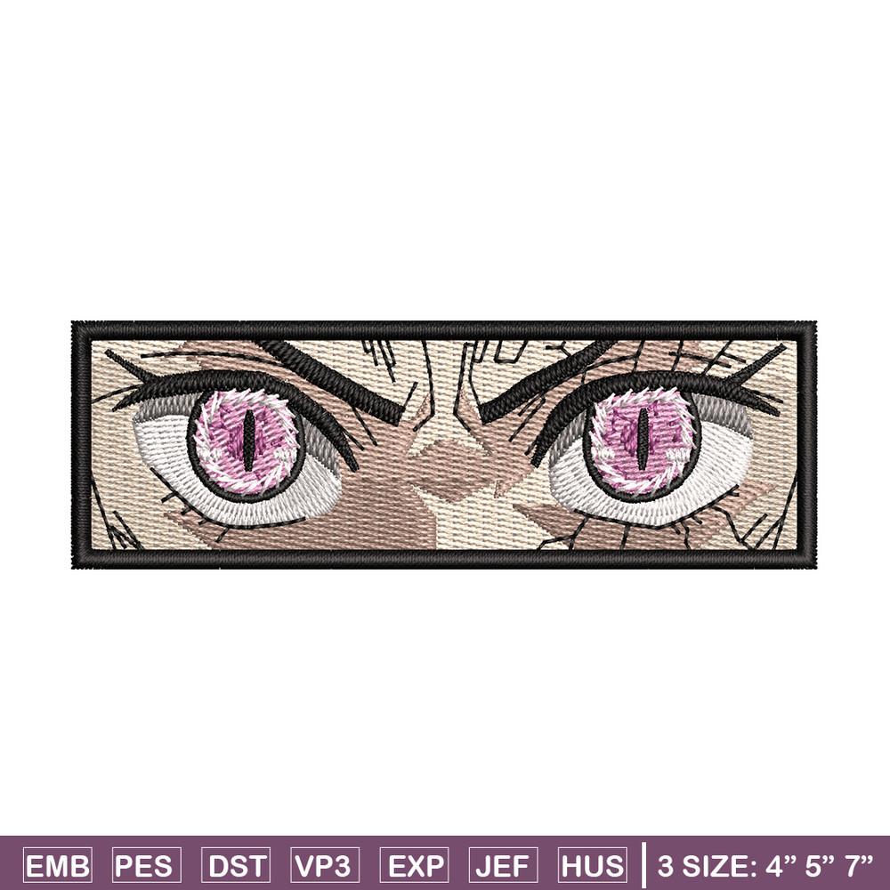 Demon Nezuko eyes 2 embroidery design, Kimetsu no Yaiba embroidery, anime design, embroidery file, Digital download.jpg