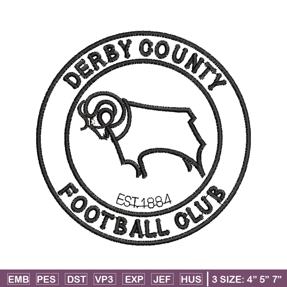 Derby Logo embroidery design, Derby Logo embroidery, logo design, Embroidery shirt, logo shirt, Instant download.jpg