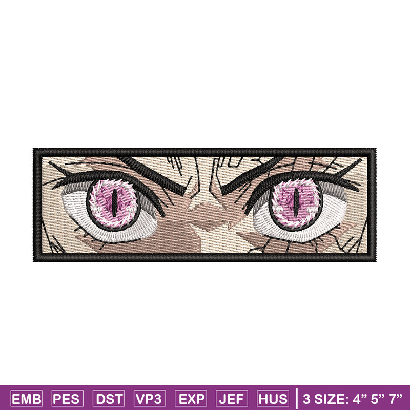 Demon Nezuko eyes 2 embroidery design, Kimetsu no Yaiba embroidery, anime design, embroidery file, Digital download.jpg