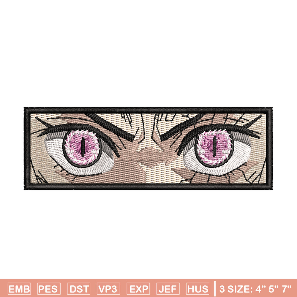Demon Nezuko eyes 2 embroidery design, Kimetsu no Yaiba embroidery, anime design, embroidery file, Digital download.jpg
