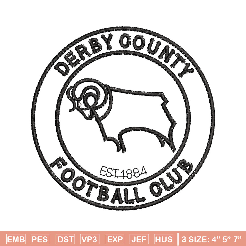 Derby Logo embroidery design, Derby Logo embroidery, logo design, Embroidery shirt, logo shirt, Instant download.jpg