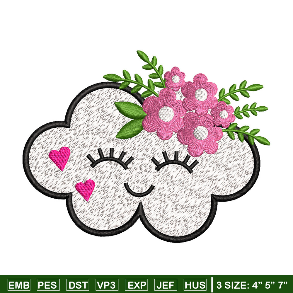Cloud cute embroidery design, Cloud embroidery, Embroidery file, Embroidery shirt, Emb design, Digital download.jpg