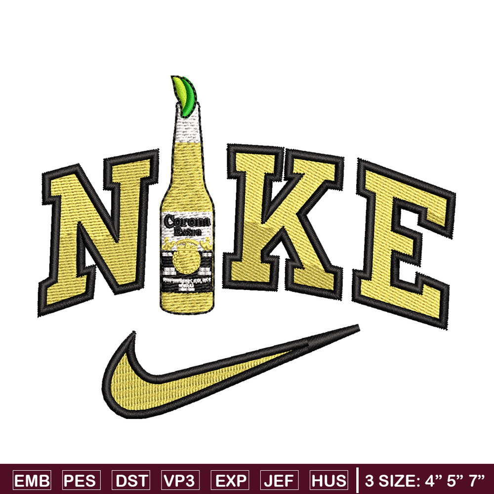 Corona x nike embroidery design, Nike embroidery, Embroidery file, Embroidery shirt, Emb design, Digital download.jpg
