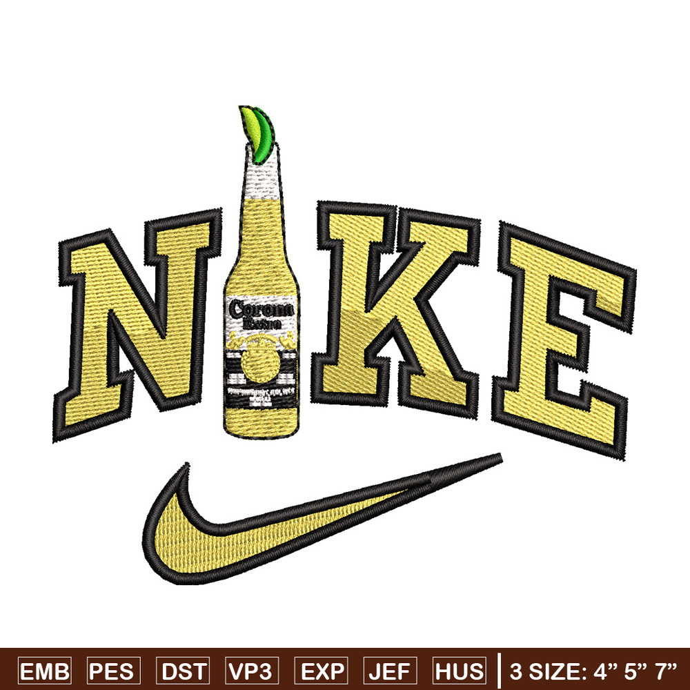 Corona x nike embroidery design, Nike embroidery, Embroidery file, Embroidery shirt, Emb design, Digital download.jpg