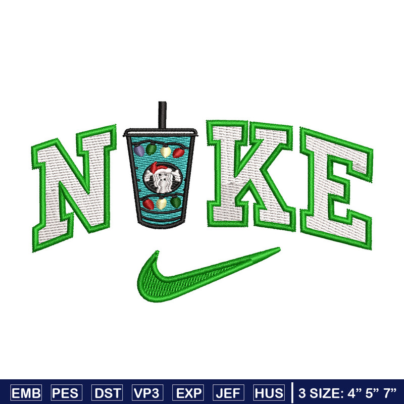 Cup green x nike embroidery design, Cup embroidery, Nike design, Embroidery shirt, Embroidery file, Digital download.jpg