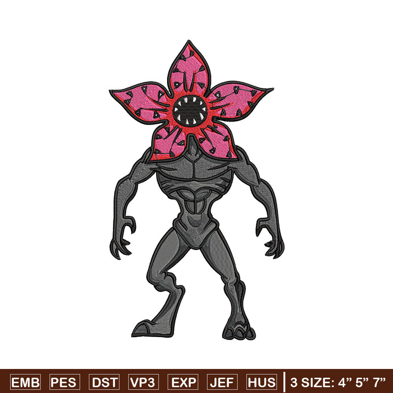 Demogorgon embroidery design, Demogorgon embroidery, Anime design, Embroidery shirt, Embroidery file, Digital download.jpg