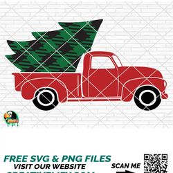 Christmas Truck SVG, Christmas Svg, Holiday Svg, Winter Svg, Merry Christmas SVG, Christmas Cut Files, Cricut, Silhouett