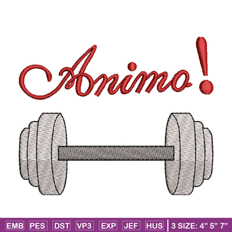 Dumbbell Logo embroidery design, logo embroidery, logo design, Embroidery file, logo shirt, Instant download..jpg